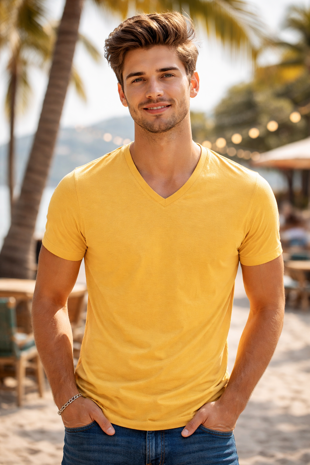 V-neck T-shirt