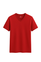 Red V Neck T Shirt