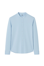 Light Blue Collarless Shirt