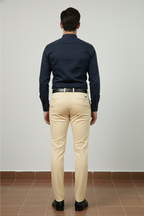 Launch Navy Collarless Shirt