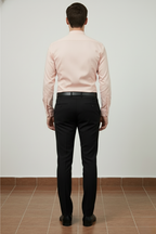 Light Pink Collarless Shirt