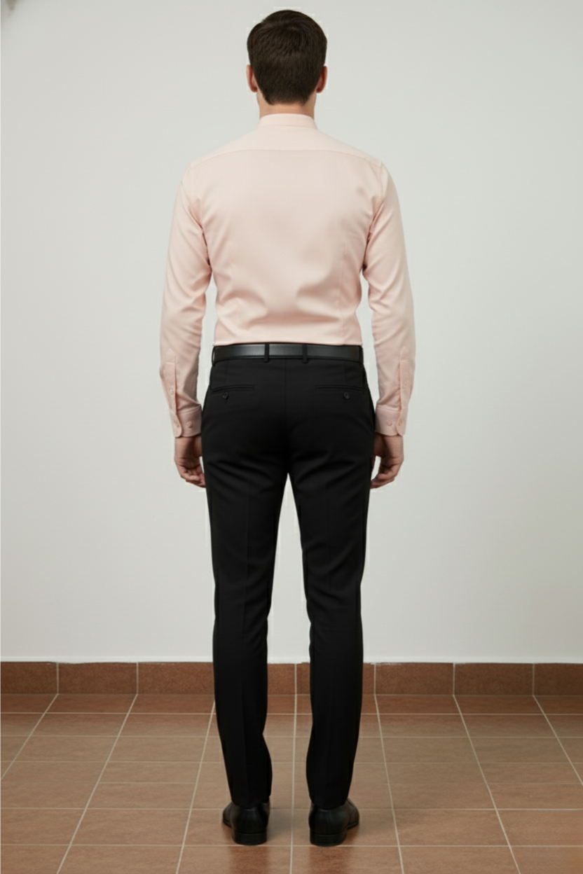 Light Pink Collarless Shirt