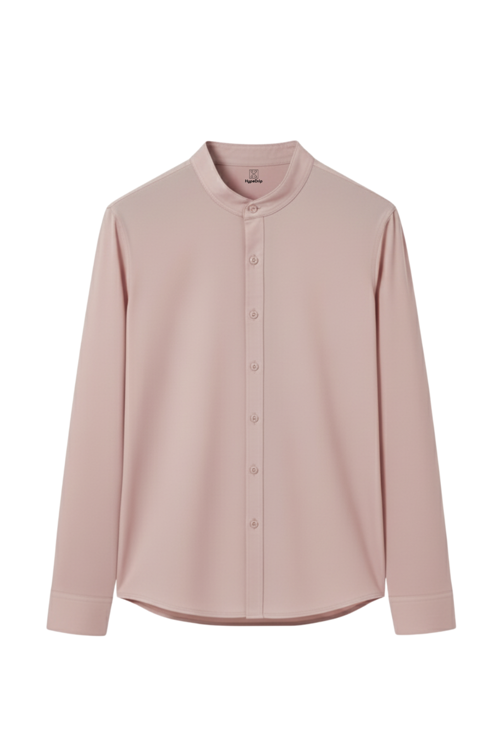 Light Pink Collarless Shirt