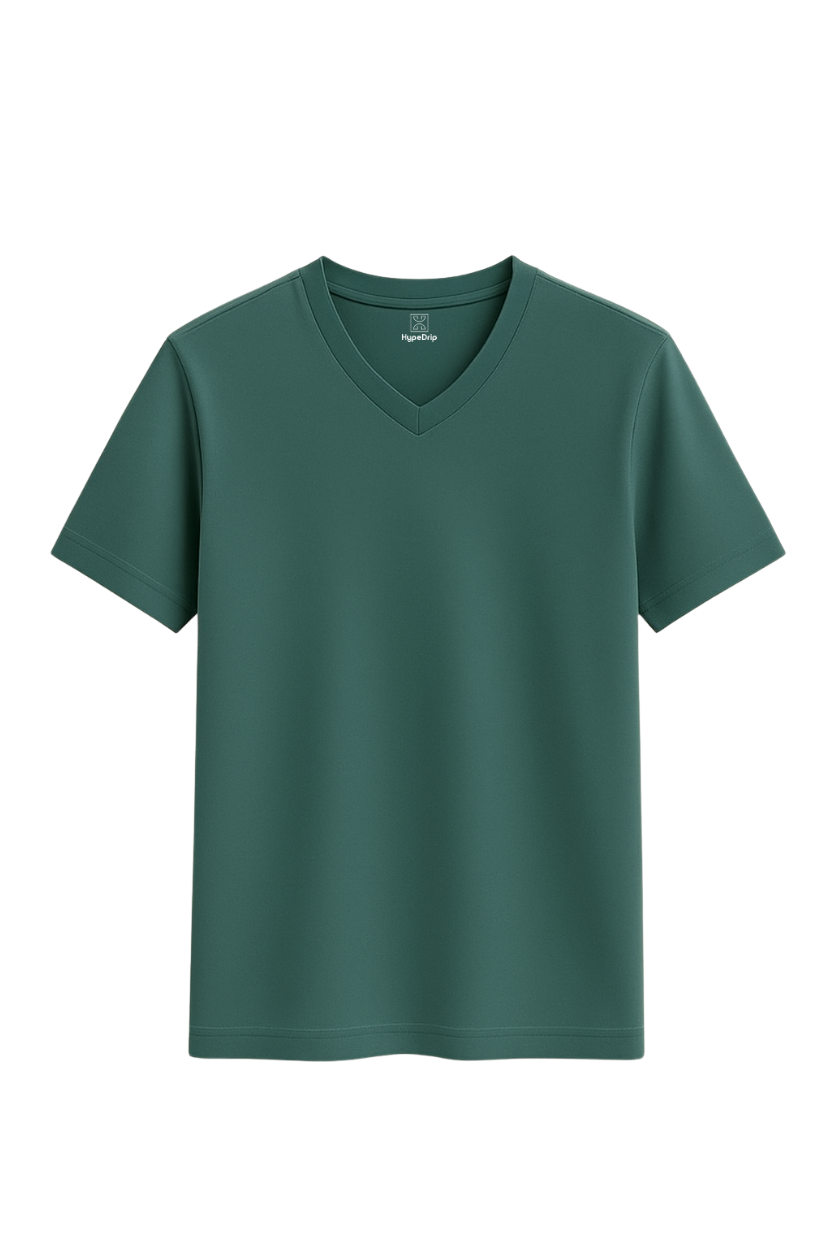 Blue Spruce V Neck T Shirt