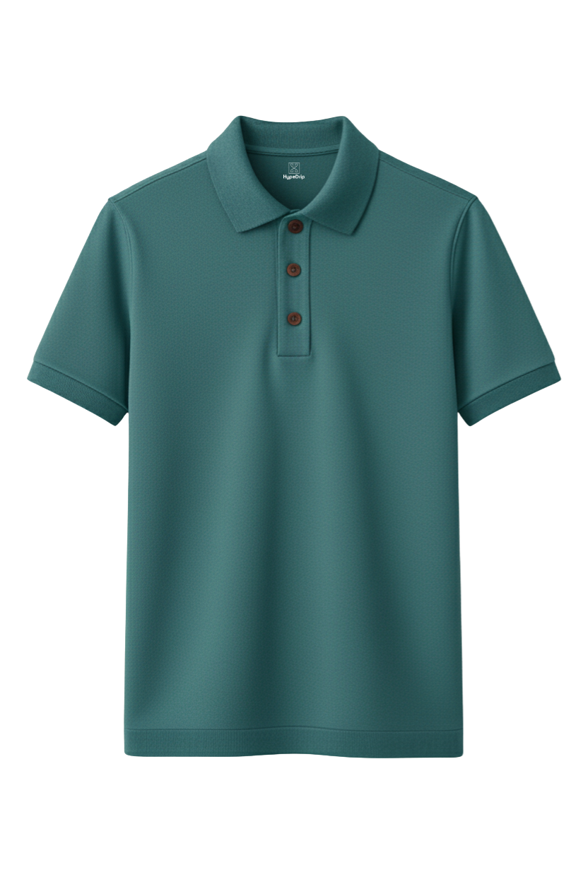 Exotic Blue Premium Polos T Shirt