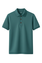Exotic Blue Premium Polos T Shirt