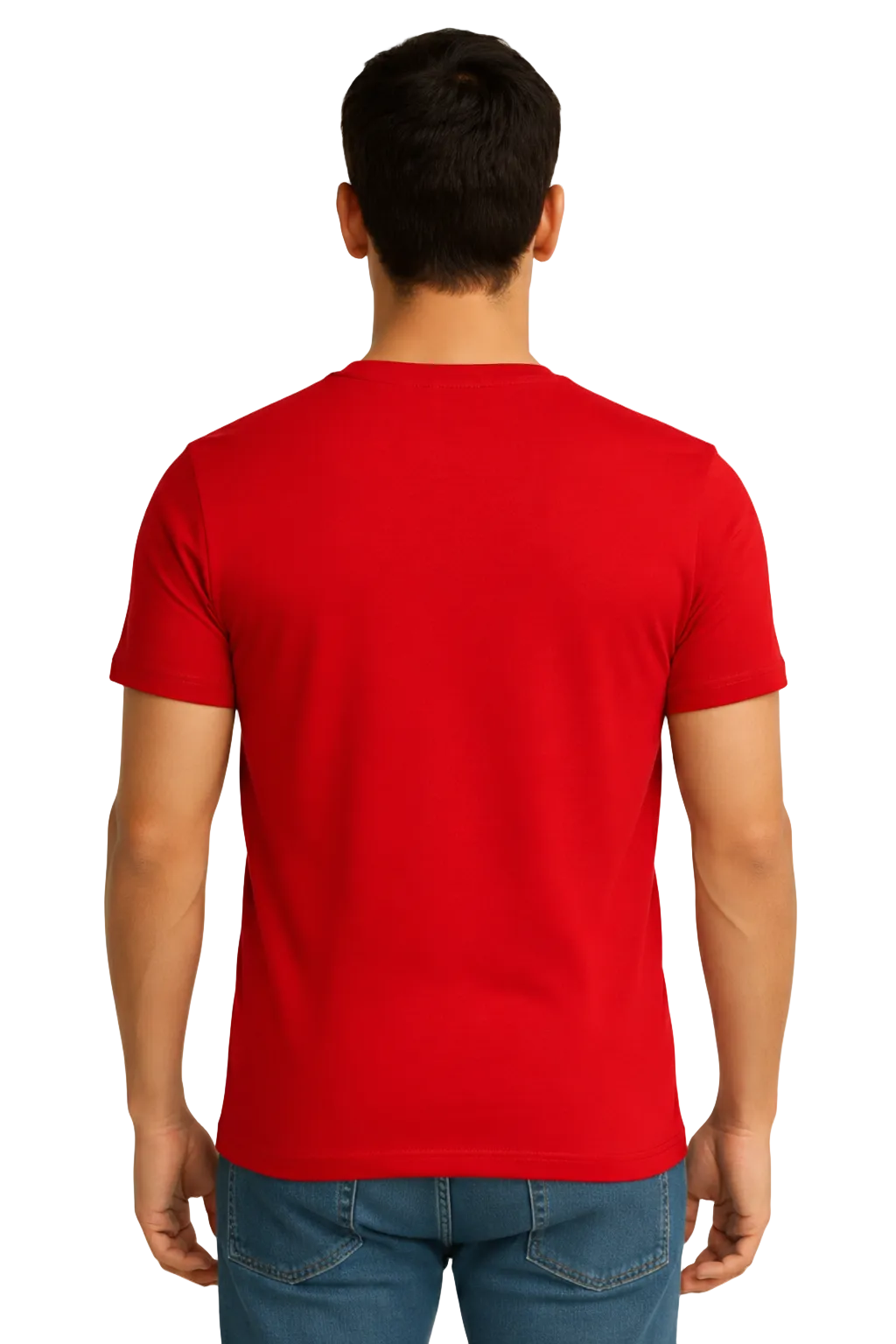 Red V Neck T Shirt