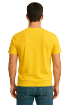 Yellow V Neck T Shirt