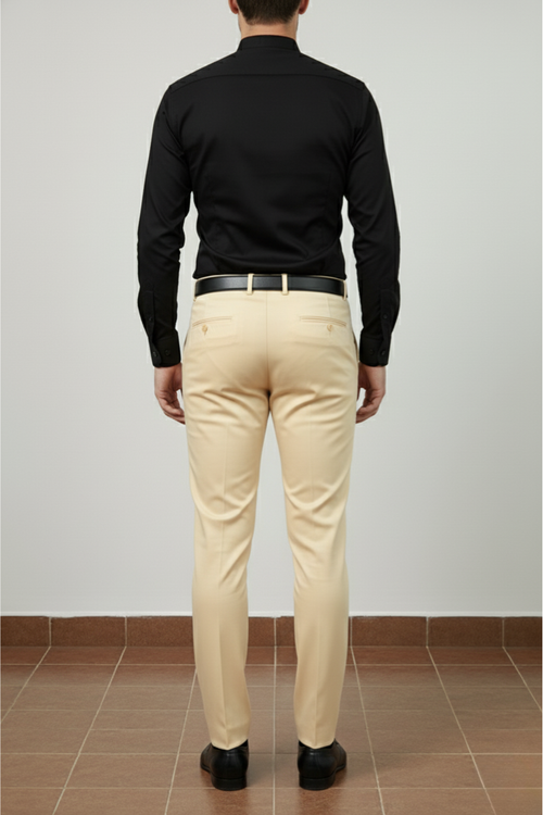 Black Collarless Shirt