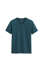 Blue Coral V Neck T Shirt