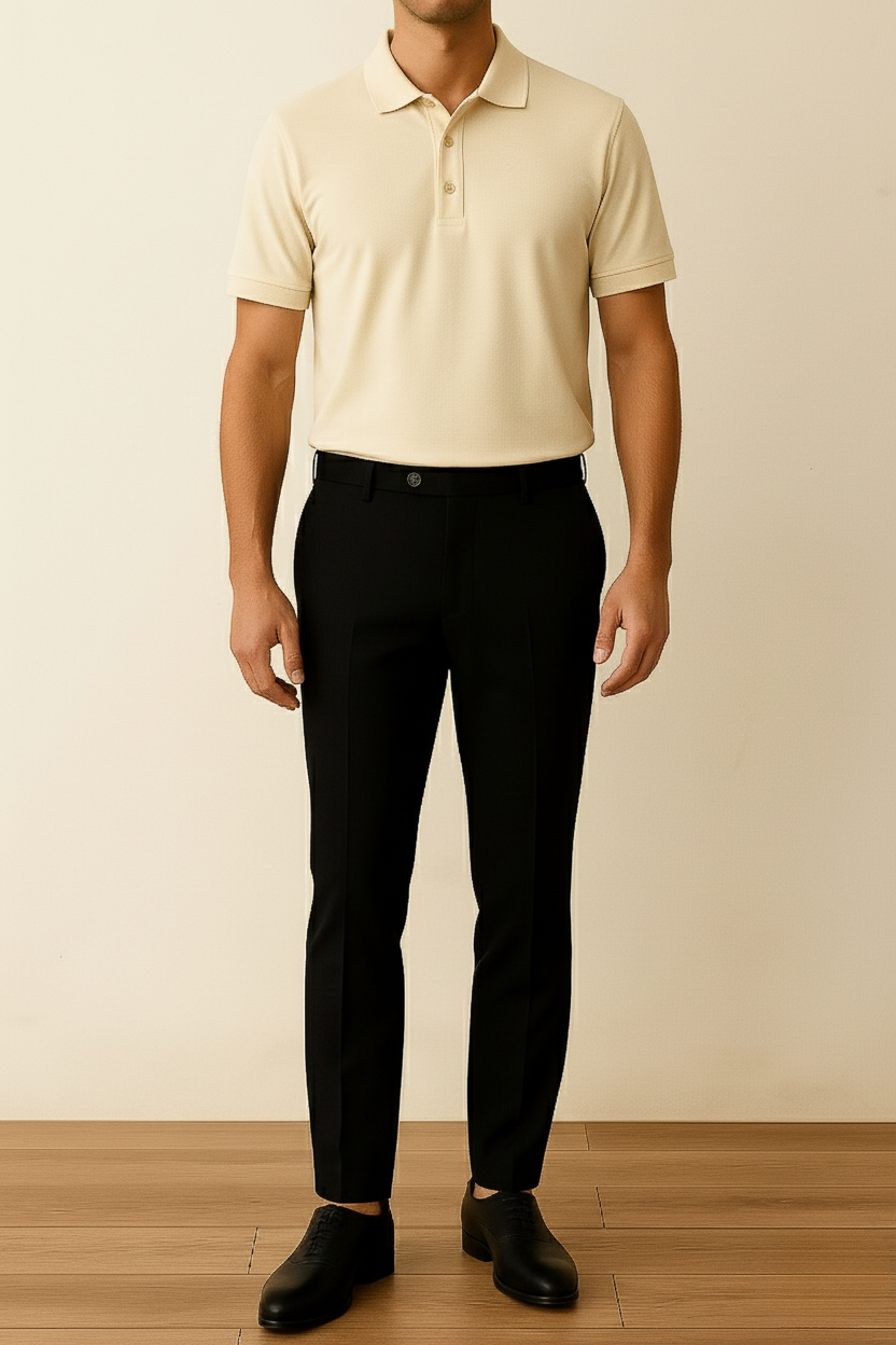 Cream Premium Polos T Shirt