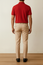 Crimson Red Premium Polos T Shirt