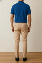Nebula Blue Premium Polos T Shirt