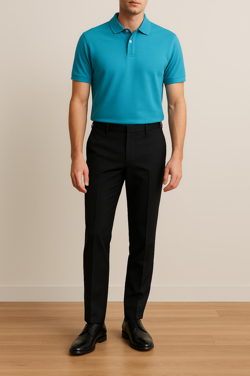 Torq Blue Weekend Polo T Shirt