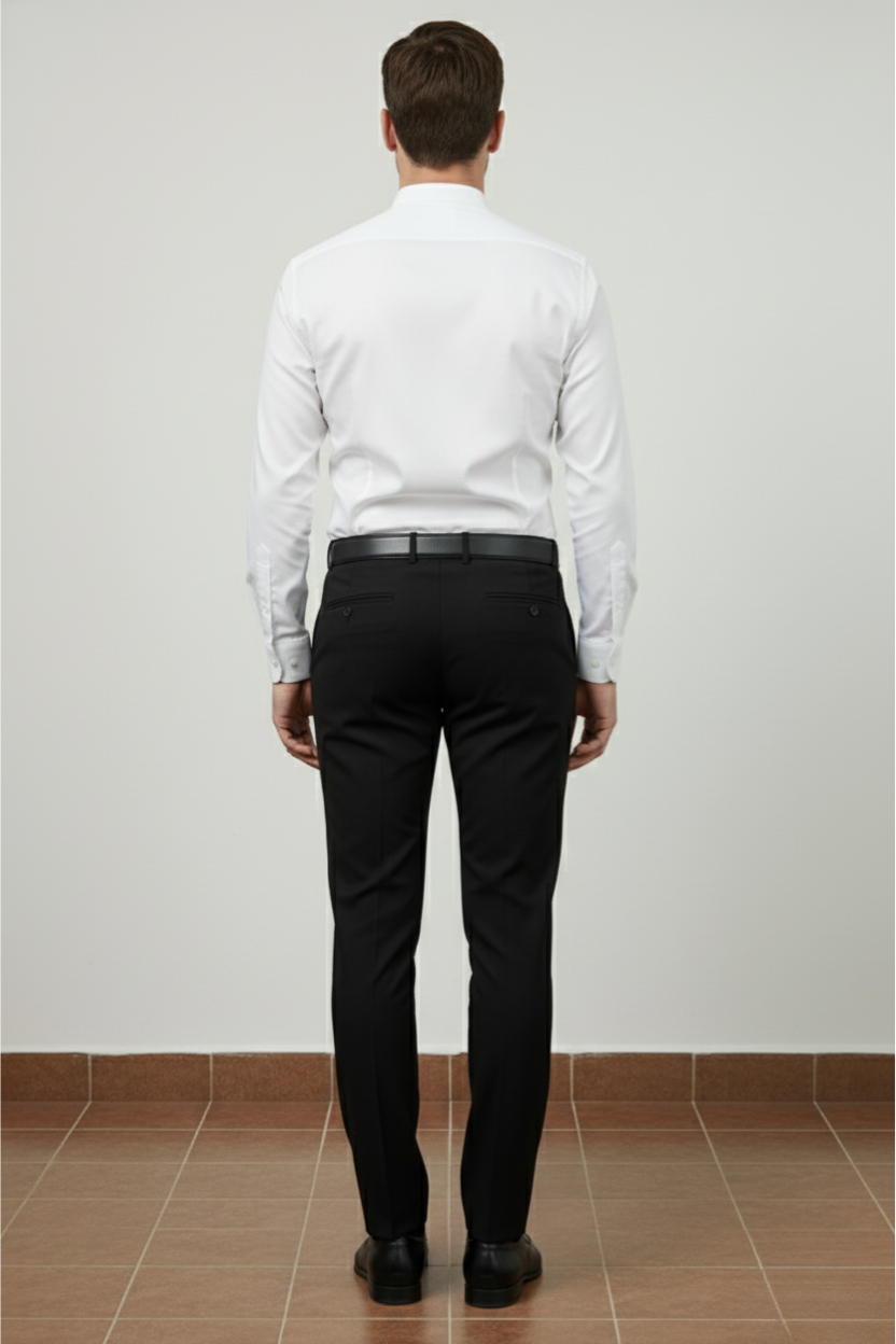 White Collarless Shirt