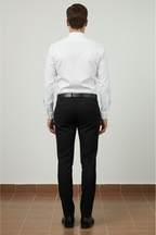 White Collarless Shirt