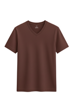 Wine V Neck T Shirt